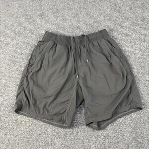Barbell Apparel Shorts Mens Small Black Athletic Training Drawstring Zip Pocket